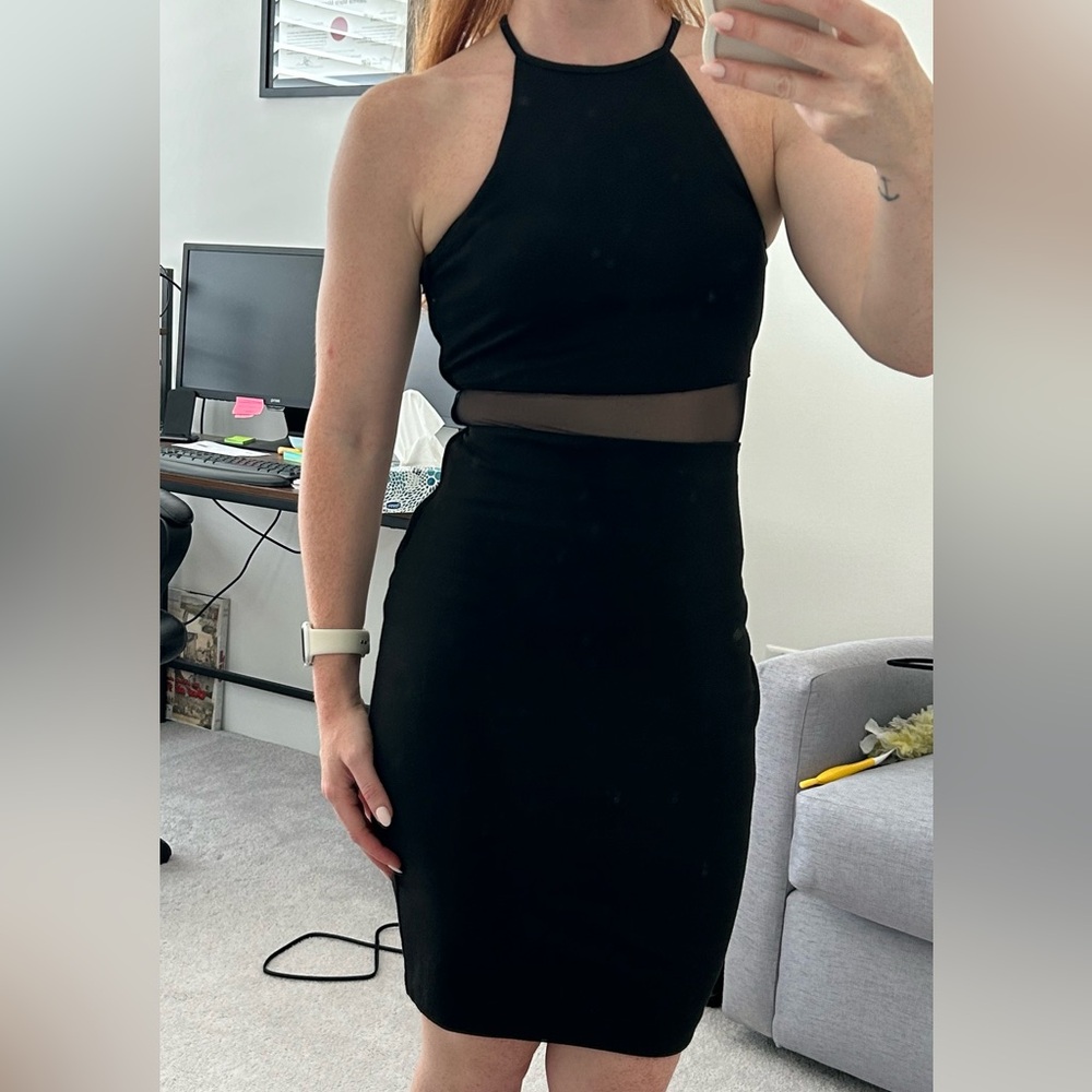 Black Lace Bodycon Dress